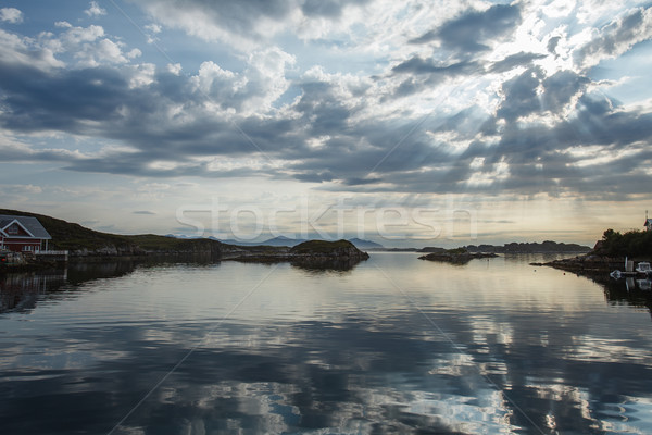 Hermosa vista noruego aire libre tiro espacio de la copia Foto stock © svetography
