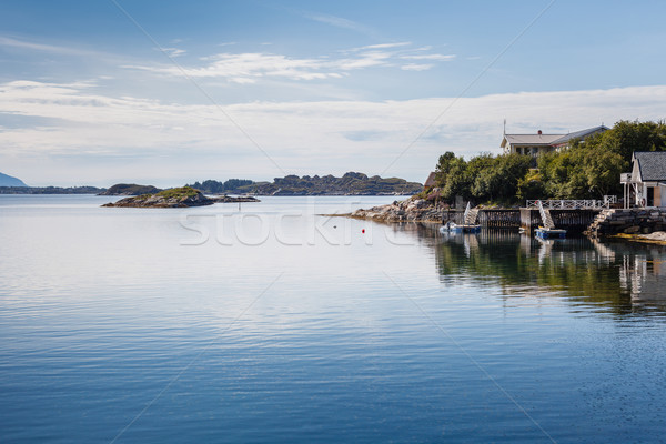 Beautiful view on nowegian fjords Stock photo © svetography