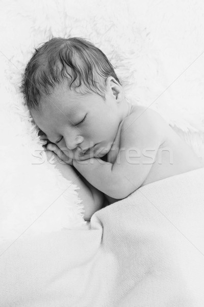 Sleeping newborn baby Stock photo © svetography