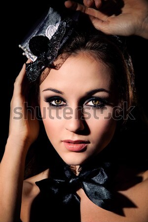 少女 ネックレス クローズアップ 肖像 美しい 若い女性 ストックフォト © svetography