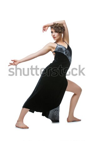 Ragazza ballerino tango abito bella Foto d'archivio © svetography