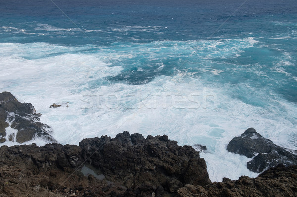 ストックフォト: 自然 · スイミング · テネリフェ島 · 島 · 海 · 嵐の