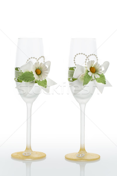 Wedding glasses Stock photo © svetography