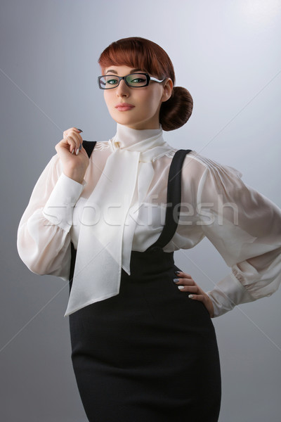 очки красивой модный блузка Сток-фото © svetography