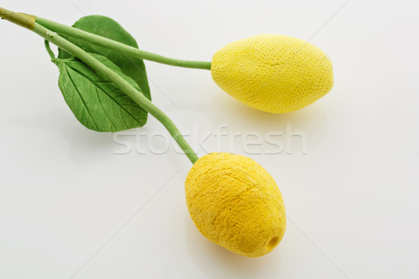 Lemon twigs over white background Stock photo © svetography