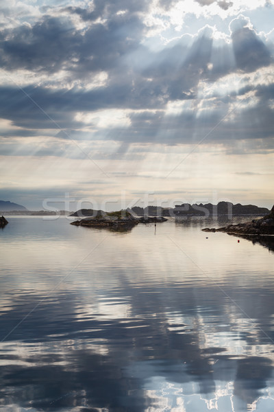 Beautiful view on norwegian fjords Stock photo © svetography