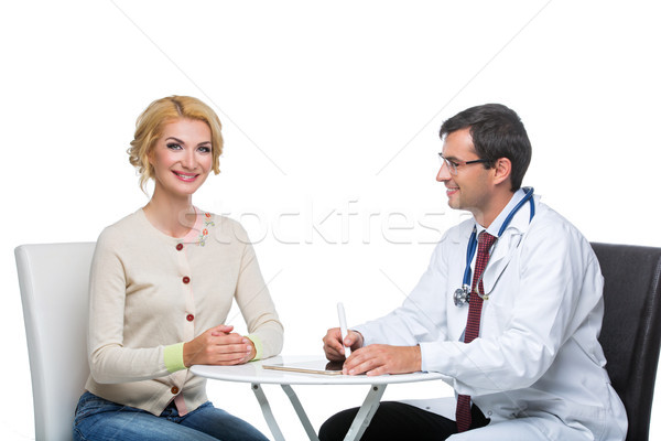 Stock photo: woman at doctor appointment
