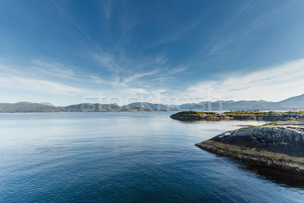 Beautiful view on nowegian fjords Stock photo © svetography