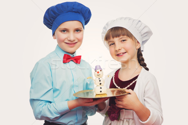 детей Рождества десерта торт поп Сток-фото © svetography