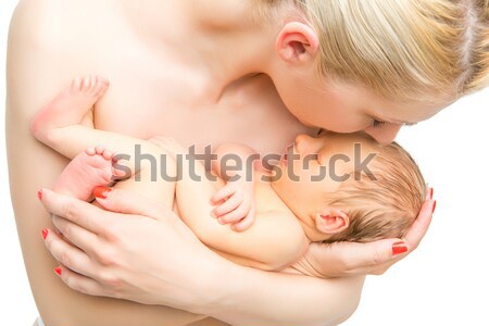 mother with newborn child Stock photo © svetography