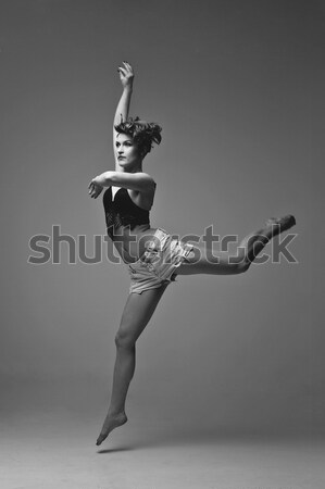 Güzel bale çift balerin siyah etek Stok fotoğraf © svetography