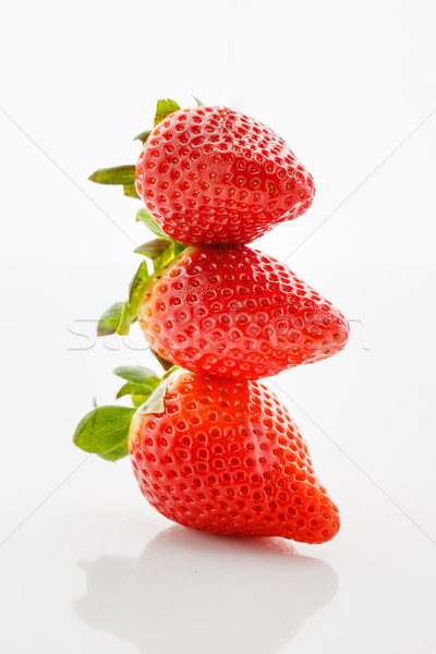 Closeup of fresh strawberries Stock photo © svetography