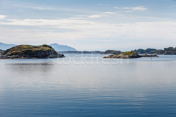 Piękna widoku spokojne sceny wody charakter morza Zdjęcia stock © svetography
