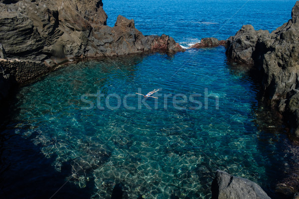 Natural înot tenerife insulă ocean Imagine de stoc © svetography