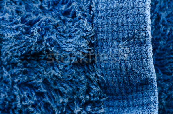 Fabric blue towel Stock photo © sweetcrisis