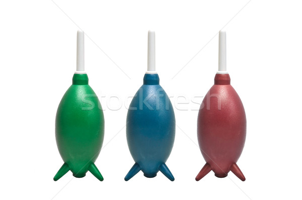 Trois couleur air ventilateur isolé vent Photo stock © sweetcrisis
