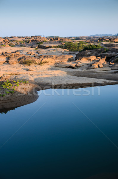 pond in Sampanbok ,in Mekong River Stock photo © sweetcrisis