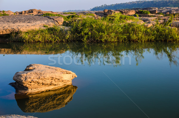 pond in Sampanbok ,in Mekong River Stock photo © sweetcrisis
