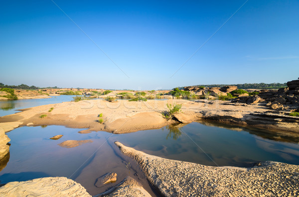 pond in Sampanbok ,in Mekong River Stock photo © sweetcrisis