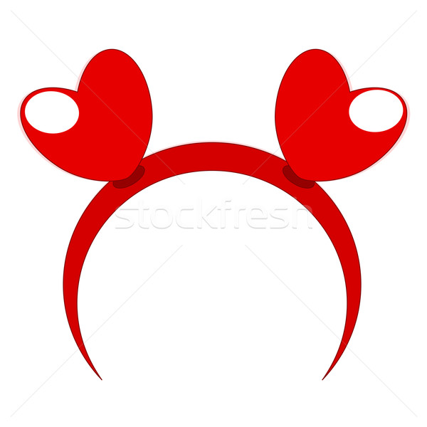 Red headband heart Stock photo © sweetcrisis