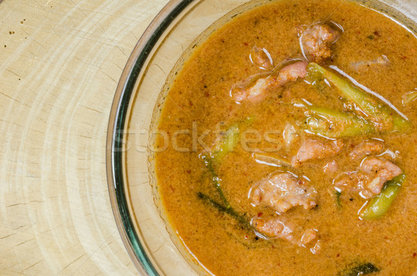 curry pork and spicy  Stock photo © sweetcrisis