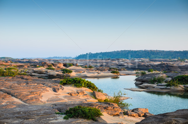 pond in Sampanbok ,in Mekong River Stock photo © sweetcrisis
