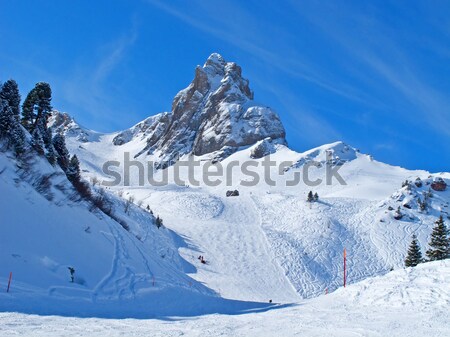 冬 アルプス山脈 雲 自然 雪 地球 ストックフォト © swisshippo