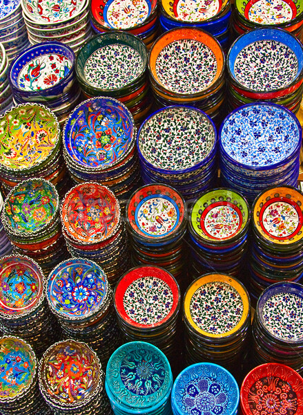 Stock foto: Türkisch · Keramik · klassischen · Markt · Blume · Kunst