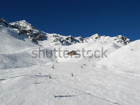冬 アルプス山脈 雲 自然 雪 地球 ストックフォト © swisshippo