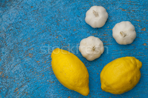 Eski açık mavi limon turkuaz limon Stok fotoğraf © szabiphotography