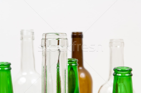 üveg üvegek vegyes színek zöld fehér Stock fotó © szabiphotography