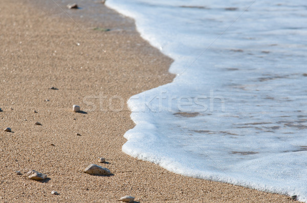 Stok fotoğraf: Deniz · görmek · çakıl · plaj · turkuaz · su