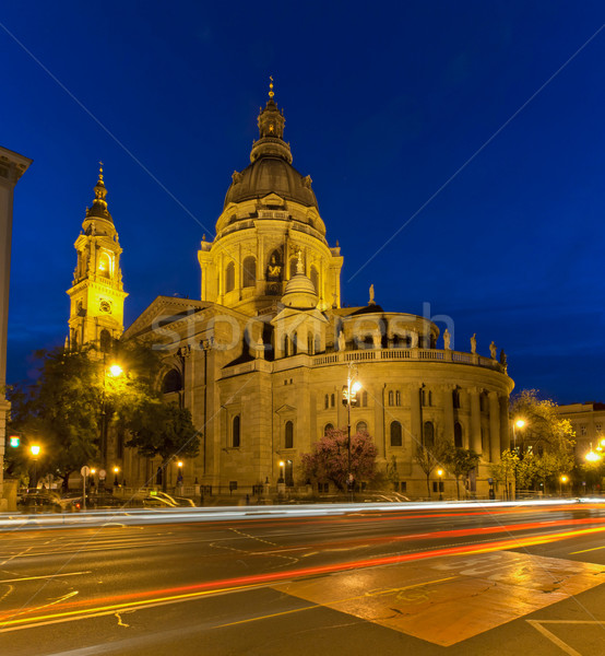 Budapeszt Węgry słynny punkt orientacyjny noc architektury Zdjęcia stock © szabiphotography