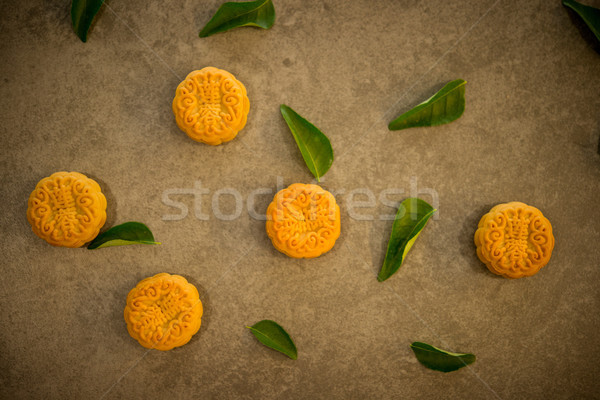 Mooncakes on dark background  Stock photo © szefei