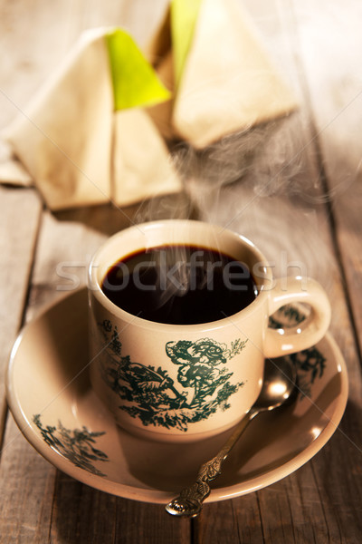 Traditional Malaysian kopitiam breakfast Stock photo © szefei