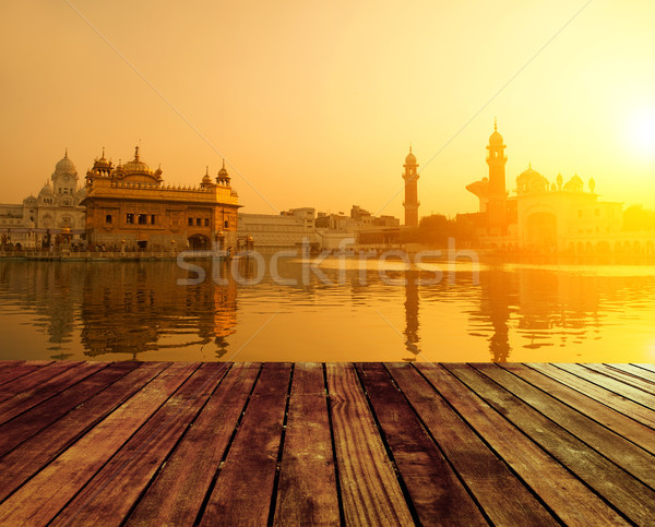 Golden Temple in Amritsar Stock photo © szefei