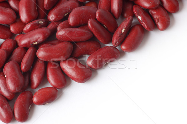 紅色 腎 豆類 孤立 白 複製空間 商業照片 © szefei