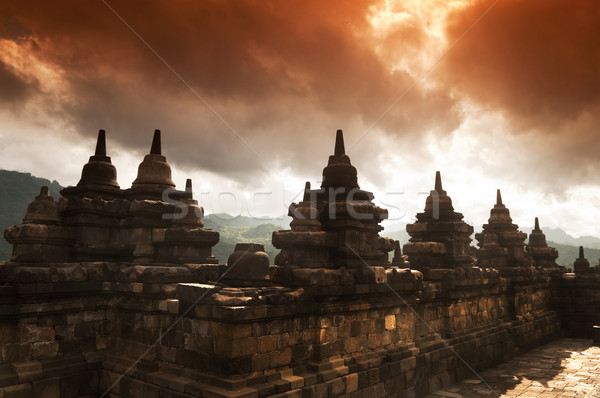 Borobudur Ruins Stock photo © szefei