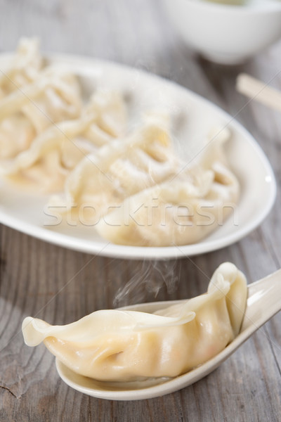 Asian Chinese meal dumplings Stock photo © szefei