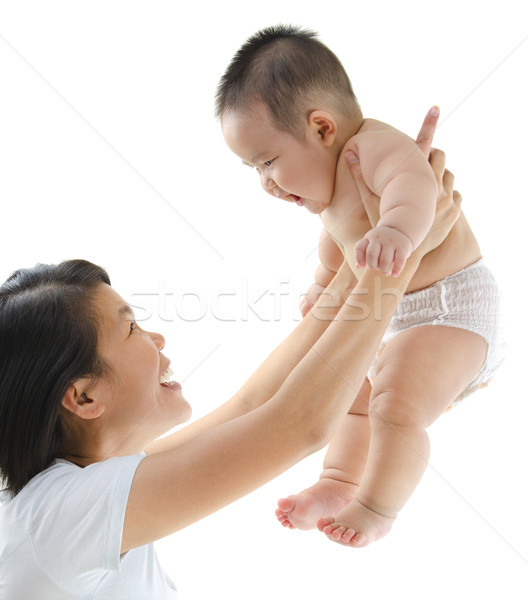 Mummy and baby Stock photo © szefei