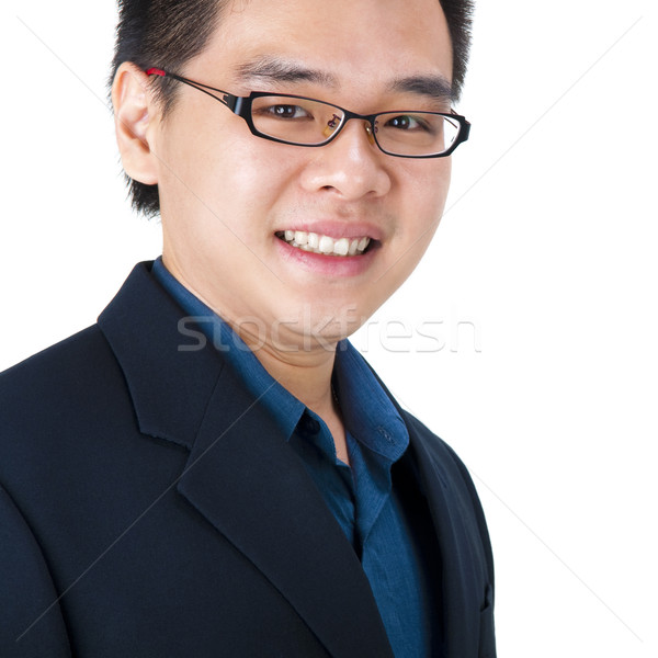 Jóvenes ejecutivo Asia alegre sonriendo empresario Foto stock © szefei