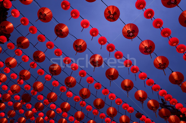 Chinese lanterns display Stock photo © szefei
