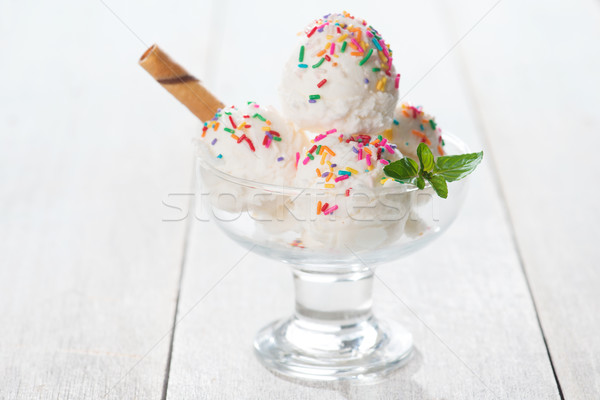 Coconut ice cream Stock photo © szefei