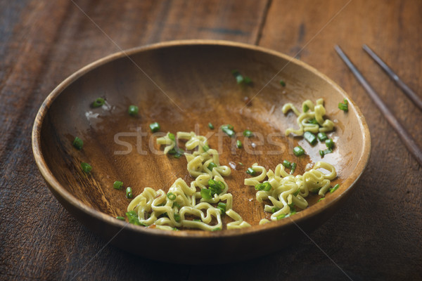 Leftover food on dining table Stock photo © szefei