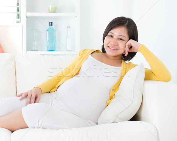 Pregnant Asian Chinese woman  Stock photo © szefei