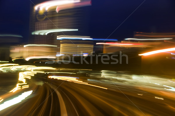 Rijden dronken gevaarlijk gebouw stad brug Stockfoto © szefei