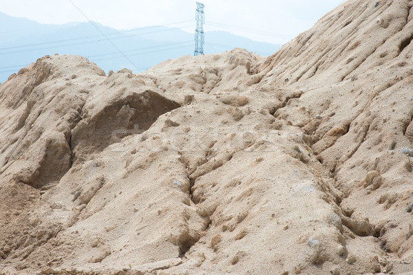 Stock photo: Close up sand mines