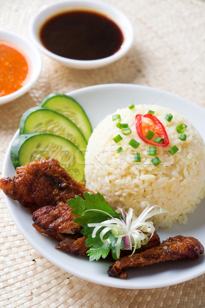 Singapore kip rijst voedsel Stockfoto © szefei
