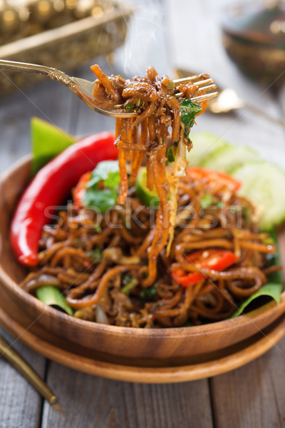 spicy fried noodle Stock photo © szefei