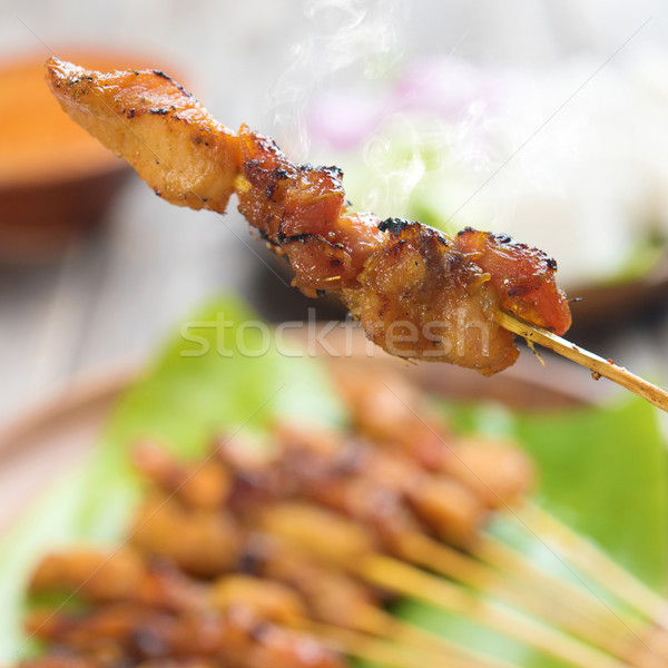 Stock photo: Asian food sate